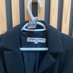 004 French laundry Vintage Wool Cashmere Long Belted Coat